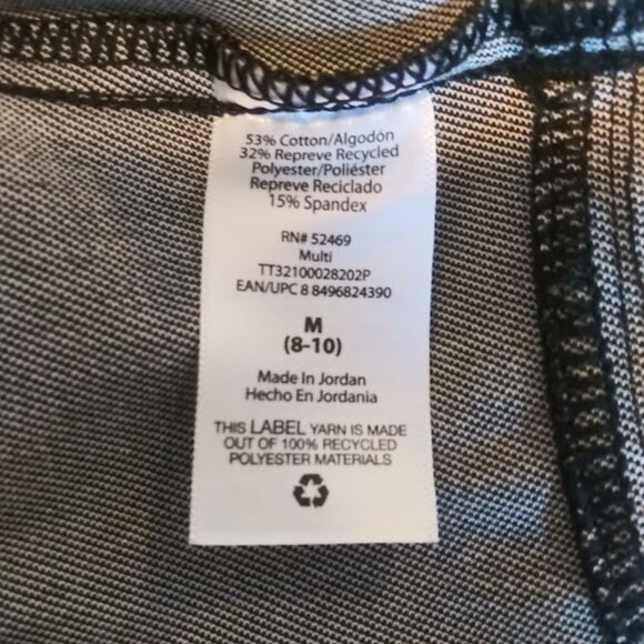 Time And True women's sizem M (8-10) gray and black animal print jeggings - Picture 15 of 16